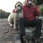 Ted and Nellie together on the Falls rock